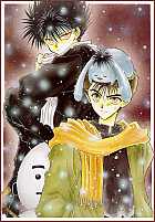 Azumi -- Hiei and Yuusuke and snowman